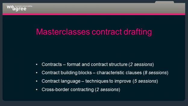 Masterclasses Contract Drafting